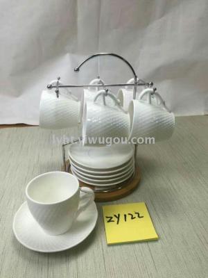Coffee cup coffee pot tea set tea set cup cup saucer teapot jingdezhen gift ceramics