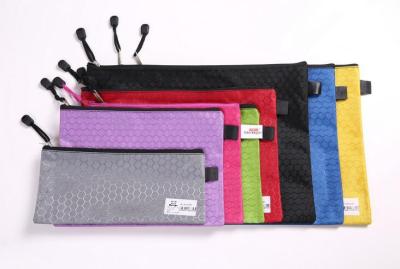 Color soccer zipper waterproof SEC bag translucent folder mesh information bag