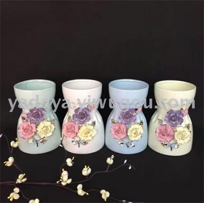 The Modern craft send flower vase home decoration hand placed pieces waist