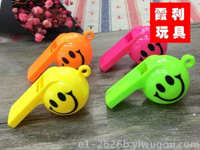  emoji​ smiling face​ whistle ex-factory price  whistle plastic toy party time