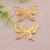 Diy Retro Ornament Metal Accessories 38*26 Butterfly Metal Laminate Factory Direct Sales