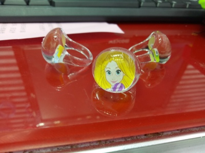Korean Acrylic Plastic Environmental Friendly Stud Ring