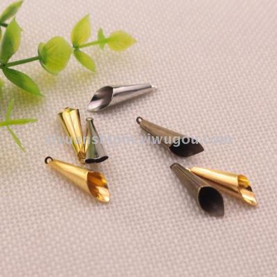 Diy Ornament Accessories 24mm Metal Hanging Water Drop Pendant Handmade Hairpin Material