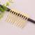 Factory Direct Sales 27 * 39mm Iron Small Five-Tooth Hair Comb with Hole Diy Hair Plug Material Wholesale