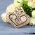 Heart-Shaped Hollow Alloy Pendant Hanging Ornament Pendant Decorative Necklace Diy Accessories