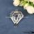 Diy Jewelry Accessories Materials Metal Hollow Diamond Pendant Handmade Metal Pendant