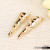 Fashion Ornament Accessories Tapered Hollow with Diamond Gold Plated Accessory Craft