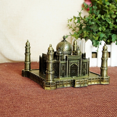 World Landmark Model India Taj Mahal Model Zinc Alloy Craft Decoration