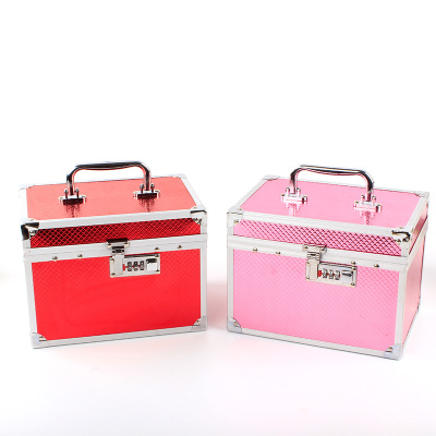 Aluminum Cosmetic Case Beauty Nail Toolbox Professional Cosmetic Case Case