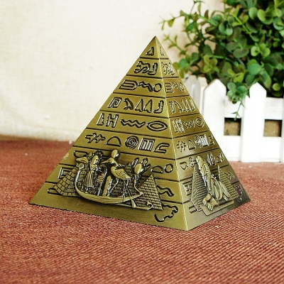 World landmark building model Egyptian pyramid model zinc alloy crafts Decoration