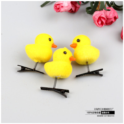Factory Direct Sales Simulation Flocking Yellow Duck Jewelry Accessories Foam Products