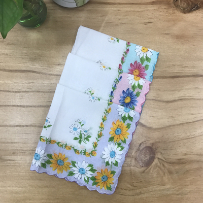Cotton Print Women Handkerchief  30CM