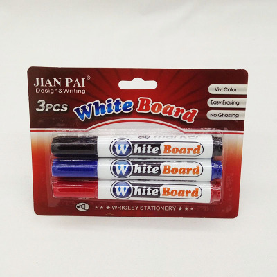 New Wrigley 520 whiteboard pen 3 suction card color bright bulletin board writing whiteboard pen