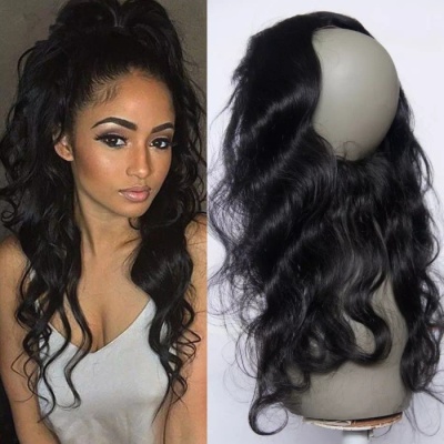 360 lace real hair piece lace frontal front lace hair piece accessories