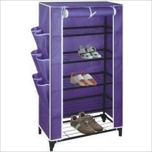 Non-woven fabric shoe rack with cover dustproof shoe rack