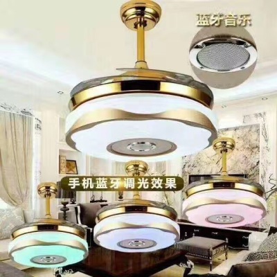 Factory direct ceiling fan LED lights fashion household fan light simple fan with chandelier spot