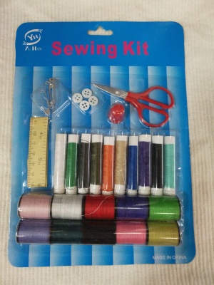 Exquisite paper card sewing kit.