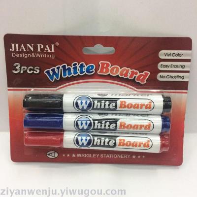 Whiteboard Marker Suction Card Suit 3 PCs Erasable Marking Pen JP-520