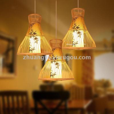 Rattan Pendant Light Ceiling Woven Fixture Wooden Hanging Lights Kitchen Island Lighting Rustic Wicker Farmhouse