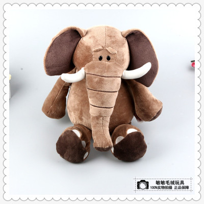 Cartoon elephant plush toy figurines imitation little elephant pillow doll cloth