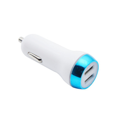 New LED dual USB flashlight car charger smart car charger.