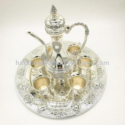 Wedding film antique zinc alloy wine sets of high - grade metal silver - plated jug sets