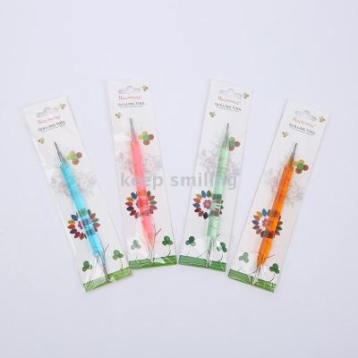 Keep smiling color acrylic transparent rod double head pen paper