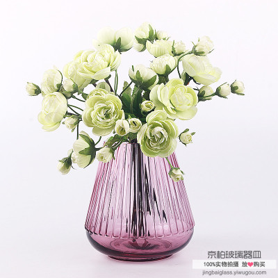 Creative home accessories fashion Nordic decorative ornaments glass water vase flower