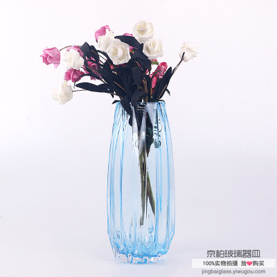 Creative glass vase, modern minimalist living room decoration home decoration European style flower vase