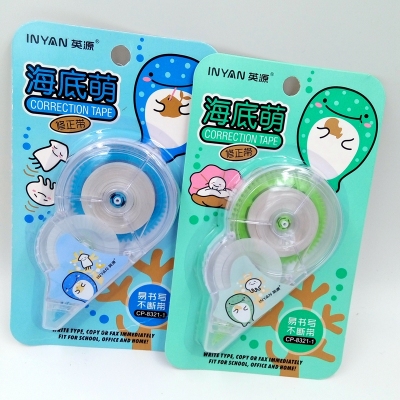 Factory Hot Sale Cartoon Mixed Color Correction Tape Environmental Protection Correction Tape Correction Tape Wholesale and Retail Can Be Customized