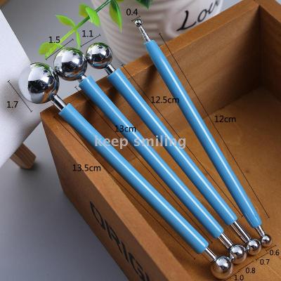 Keep smiling stainless steel ball engraving group clay tool blue silicone rod