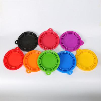 Collapsible Dog Bowl Dogs Outdoors with feeding water Silicone Bowl