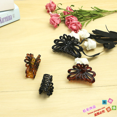 Fashion hair clips retro catch catch clamp hollow hair clips