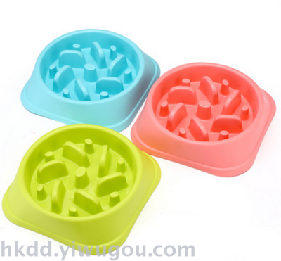 Pet supplies new slow food bowl stop food bowl Fangzhu bowl with dog bowl puzzle health weight loss bowl