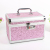 Rounded Cosmetic Case Two-Piece Set with Mirror Combination Lock Cosmetic Storage Box