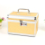 Rounded Cosmetic Case Two-Piece Set with Mirror Combination Lock Cosmetic Storage Box