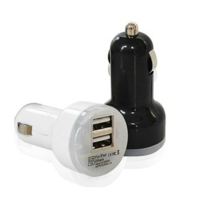 Dual USB car charger car charger manufacturers pacifier iPhone cell phone car charger.