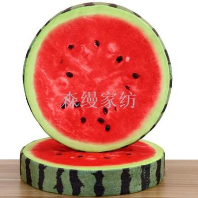 3D Fruit Back Cushion/Seat Cushion Integrated Floor Office Seat Cushion Thickened Student Seat Cushion