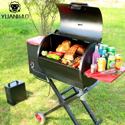 Xiao Kai outdoor garden villas dual-use wood chips stewed barbecue grill automatic ignition grill barbecuebbq