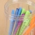 Plastic transparent pen holder circular pen holder receptacle plastic pen holder inserted transparent pen holder