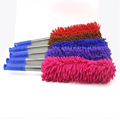 Non-retractable chenille duster stainless steel dust wax wax wax