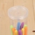 Plastic transparent pen container container circular pen container plastic transparent pen container