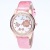 Rose Gold flower Drill table Waterproof Strap student Watch