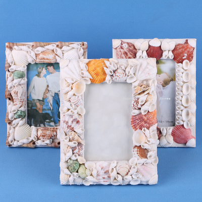 New Mediterranean style marine shell photo frame unique home furnishings