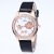 Rose Gold flower Drill table Waterproof Strap student Watch