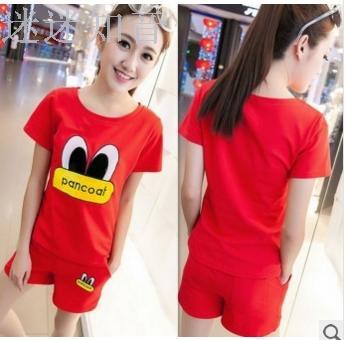 Summer pajamas ladies home service summer short-sleeved sports can wear a lovely casual pajamas suit