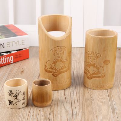 Fine wood bamboo cups without paint crafts bamboo cup cup tea