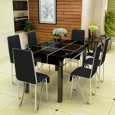 Toughened glass dining table