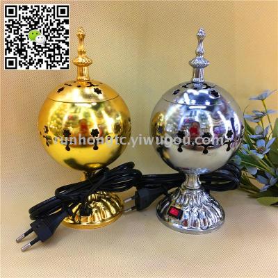 2017 hot selling models of Arabian alloy plug incense burner home furnishings crafts