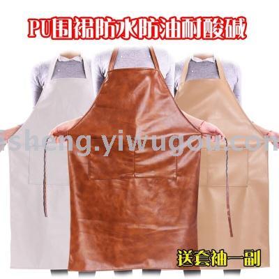 The restaurant kitchen is thickly covered with leather bag, pu factory, and pu factory labor protection.